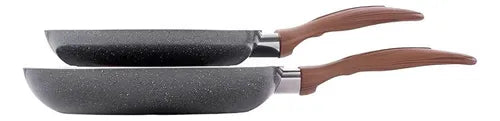 Frigideiras Antiaderente Indução Brinox Granito 2 Peças