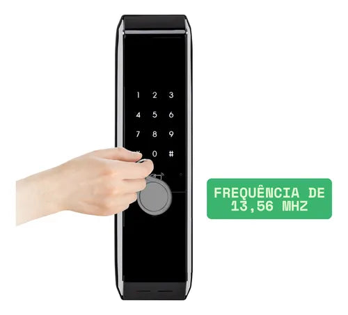 Fechadura Digital Intelbras Fr330 com Senha Teclado Touch Biometria de Embutir