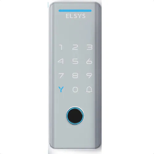 Fechadura Digital Elsys Prata Esf-ds4100v Senha E Tag Tecno