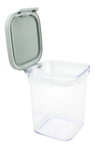 Pote Hermético Quadrado Com Tampa Fácil 900 Ml Clink