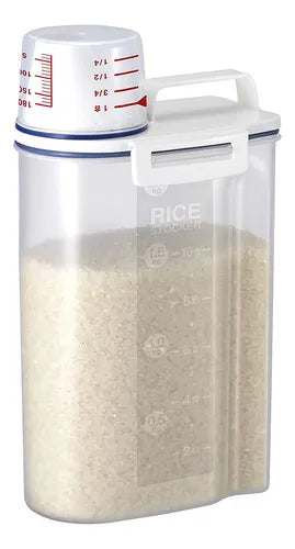Dispenser 2 Litros Pote Hermetico Com Tampa Mantimentos Cor Transparente