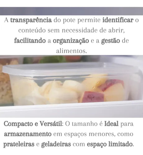 Kit 20 Potes 500 Ml Transparente Marmita Fitnees Bpa Free SCM Utilidades