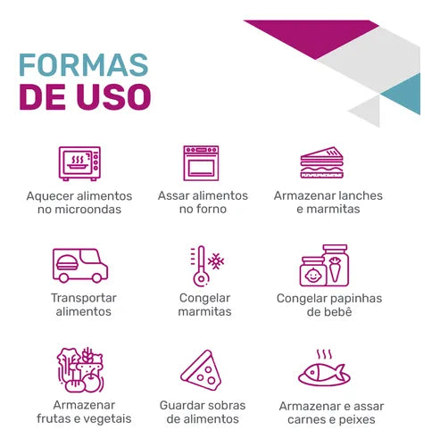 Kit 3 Potes Vidro 1040ml Marmita Hermetico Cor Azul cl U4home