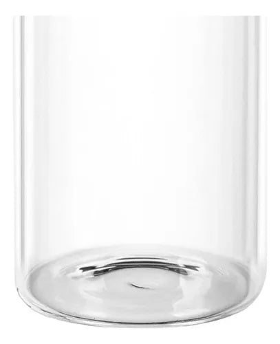 Kit 4 Pote De Vidro Hermético 550ml Bambu Mantimento Tempero