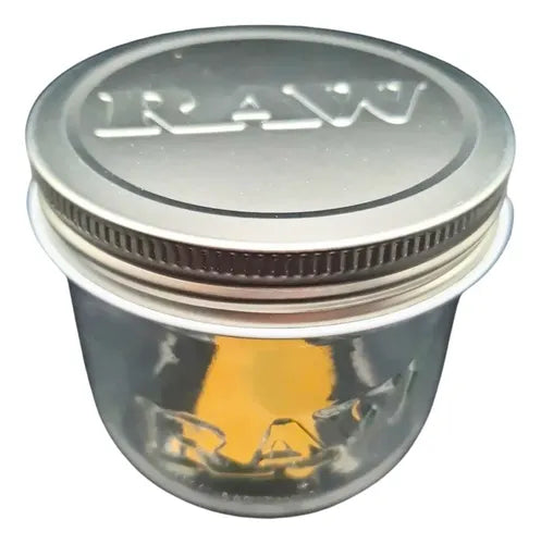 Raw Masor Pote Armazenagem Vidro Jar 10 Oz 280ml Hermético Cor Transparente