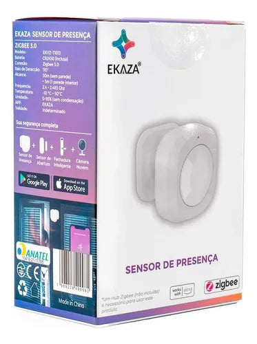 Sensor Movimento Presença Zigbee 3.0 Inteligente Alexa Tuya