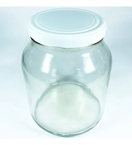 2 Pote Vidro Grande Conserva 2 Litros Mantimentos Hermético