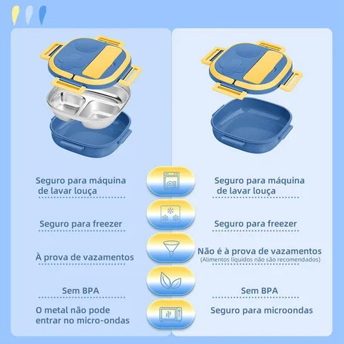 Pote Infantil Marmita Térmica Lancheira Escola Talhere 550ml