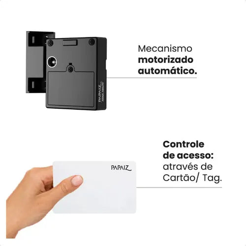 Fechadura Digital Invisível Moveis Gaveta Joias Papaiz 1002