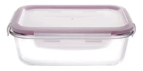 Conjunto 3 Potes De Vidro Refratário Hermético Casambiente JGTI004 Cor Transparente
