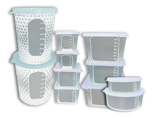Kit Potes Alimentos Mantimentos Jogo Conjunto Plastico 11 Un