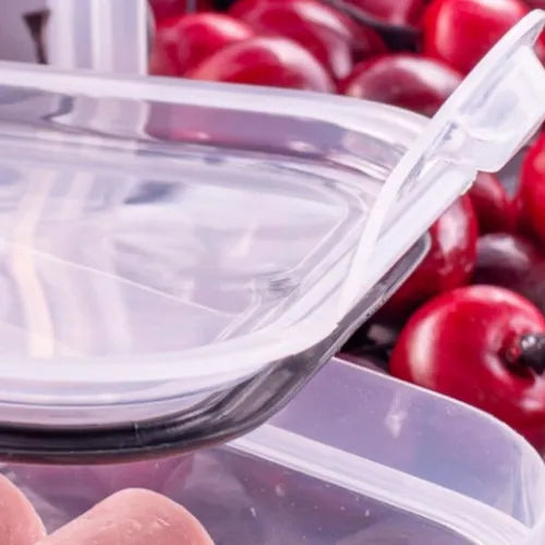 Pote Hermético Porta Mantimentos 2,6l Trava Mais Cristal Cor Preto