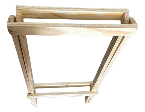 Mesa Cavalete Para Festa Em Mdf - Cru