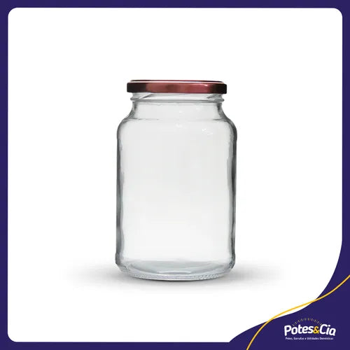 15 Potes De Vidro Conserva 600ml + Tampas Metálicas E Lacres Cor Rosê Gold