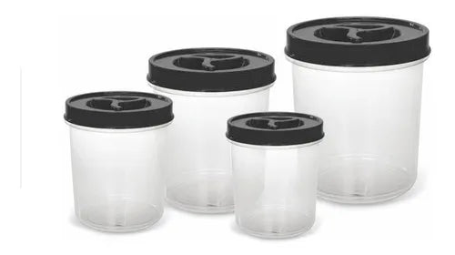 Vasilha Para Colocar Alimentos 04 Itens Transparente