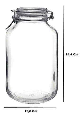 Bormioli Rocco Fido Pote Hermético 3l Vidro Transparente