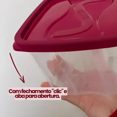 Pote Hermetico Santana Kit Com 3 un 1100ml