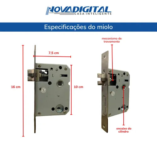 Fechadura Inteligente Biométrica Eletrônica Digital Touch