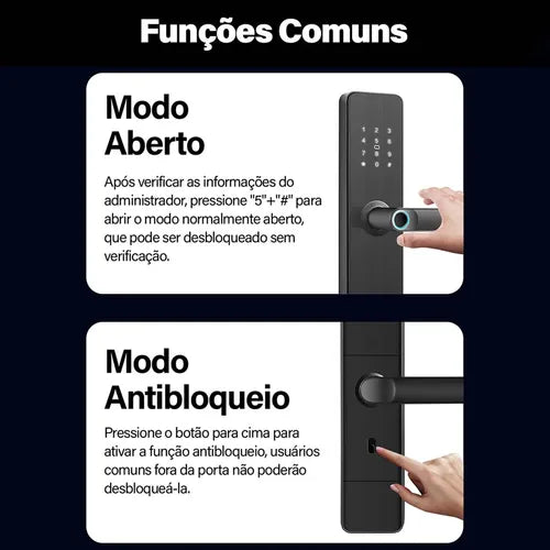 Fechadura Eletronica Digital Intelar Tuya Remoto Desbloquear