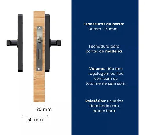 Fechadura Digital Biométrica Eletronica Touch Biometria App