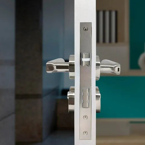 Fechadura Papaiz Digital C/ Biometria De Embutir Sl135 Prata