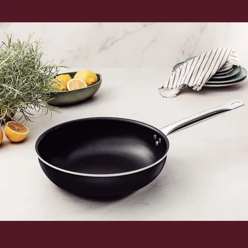 Frigideira Funda Antiaderente Tramontina 28cm P/ Forno Cor Preto