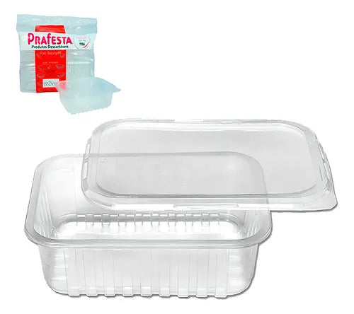 Kit 24 Pote Descartável 350ml Freezer Microondas Marmita