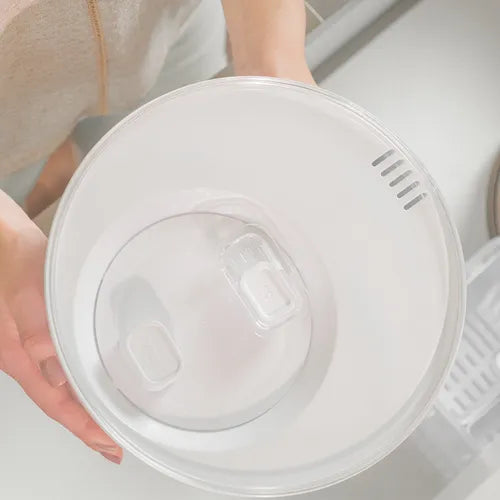 Conjunto Secador E Organizador De Salada Clear Fresh 5,5l Ou Cor Tampa Branca