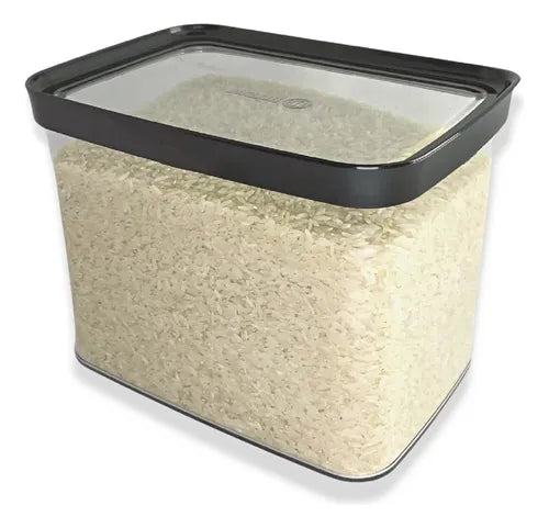 Pote De Arroz Hermético Porta Condimento Empilhável 4000 Ml