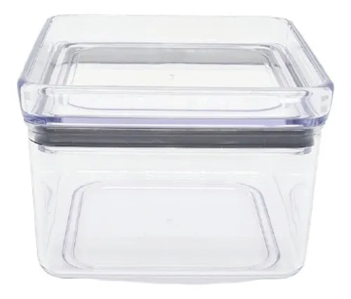 Pote Hermético Lumini Quadrado Alimentos Empilhável 480ml Cor Transparente