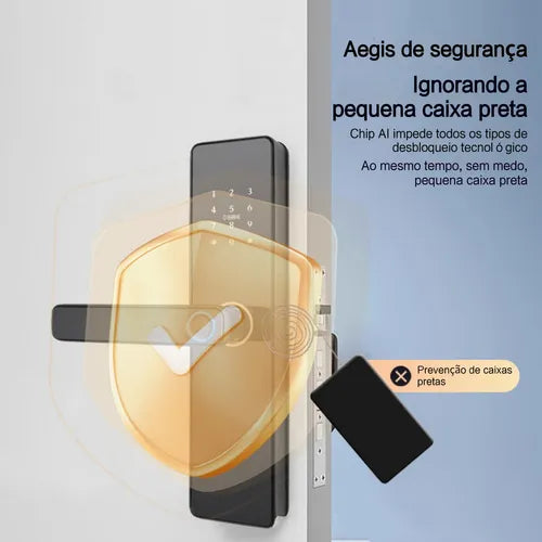 Fechadura Eletrônica Digital Inteligente Biométrica Senha