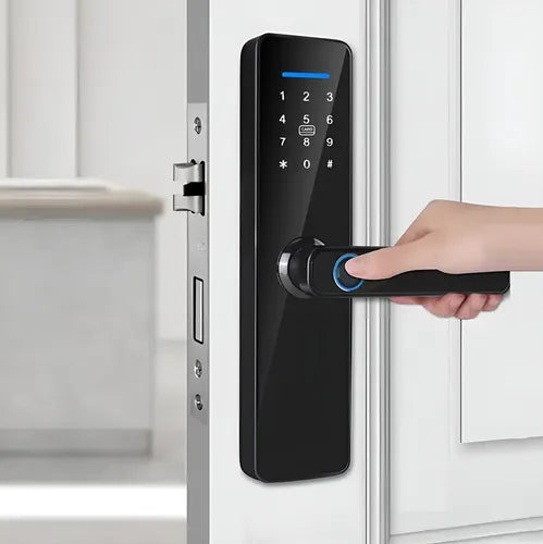Fechadura Eletrônica Digital Bbg Smart Lock Preta Biometria