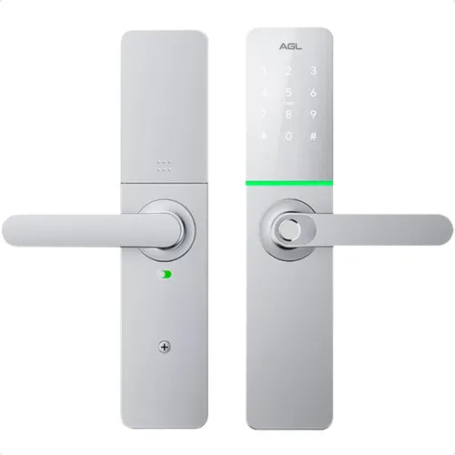 Fechadura Digital AGL H30 Silver Prata Wifi Eletronica Com Aplicativo e Biometria