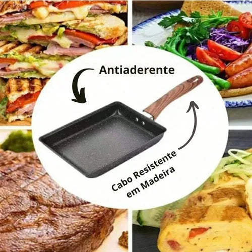 Frigideira Japonesa Omelettes Panquecas Lanches Antiaderente