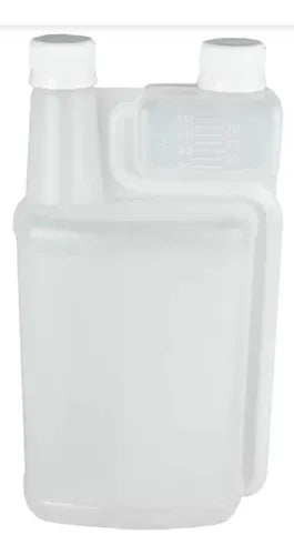 Frasco Duplo Aplicador Dosador Plástico 1 Litro Medidor 80ml