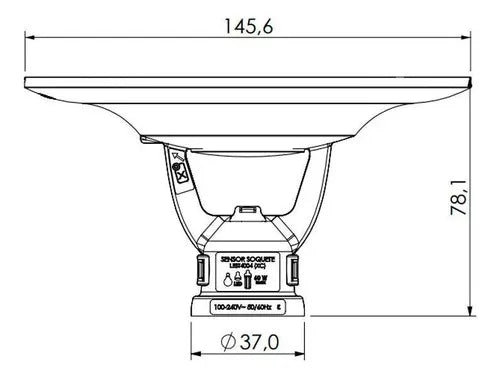 Sensor De Presença Movimento Plafon Fotocélula Timer Soquete E27 Exatron Smart X-control LEST4005XC 110V 220V Bivolt Branco