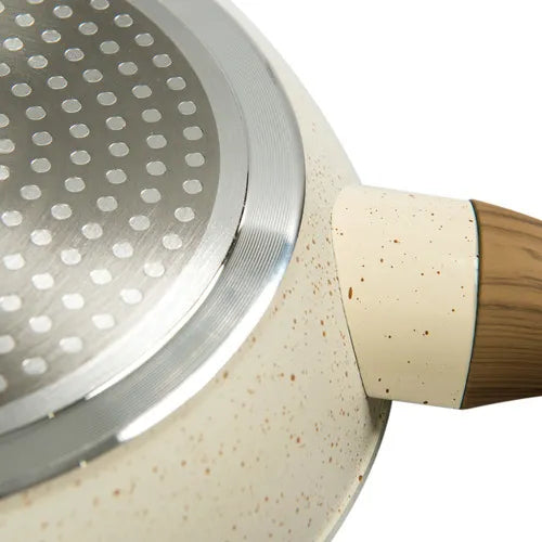 Frigideira Mimo Style Revestimento Cerâmico Fundo Triplo Indução Marmol Cook 22cm