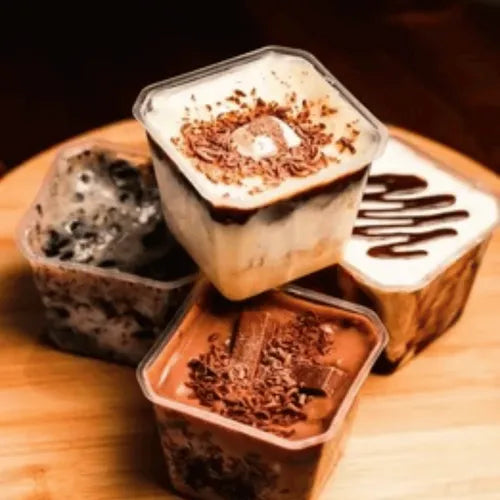 Embalagem Para Bolo De Pote Quadrado Sobremesa 250ml C/100un