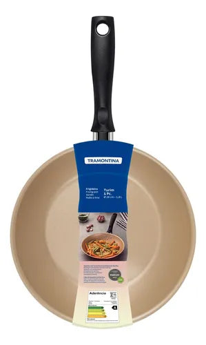 Frigideira Tramontina Turim em Alumínio com Revestimento Interno e Externo em Antiaderente Starflon Max Vermelha 26 cm 1,8 L
