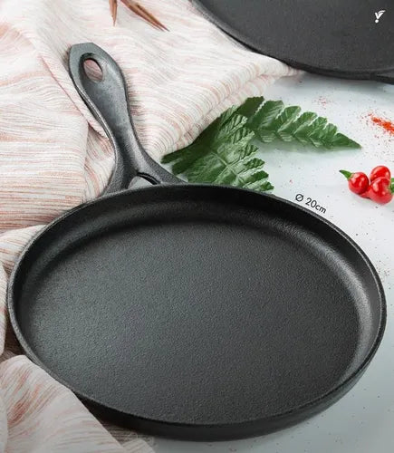 Chapa Tapioqueira Ferro Fundido 20 Cm Santana Cor Preto