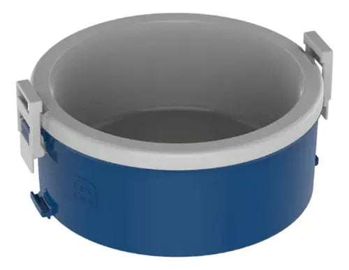 Marmita Termica Alça 1,5l Sem Divisória Microondas Azul