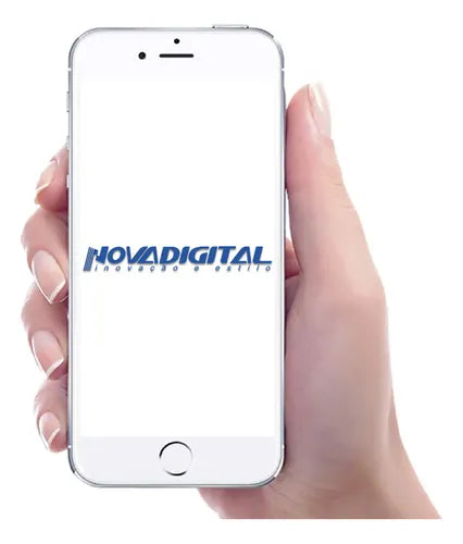 Fechadura Inteligente Wifi Biométrica Eletrônica Digital Touch NovaDigital SL06 Tuya Smart Life Preto Prata