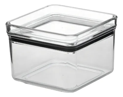 Pote Hermético Lumini Quadrado Alimentos Empilhável 480ml Cor Transparente