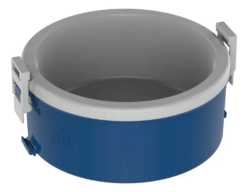 Marmita Termica Alça 1,5l Sem Divisória Microondas Soprano Cor Azul