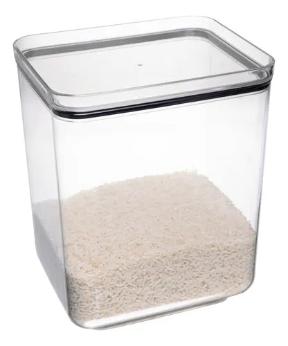Pote Hermético My Box 5,5 L Poliestireno Tampa Vedação Lyor