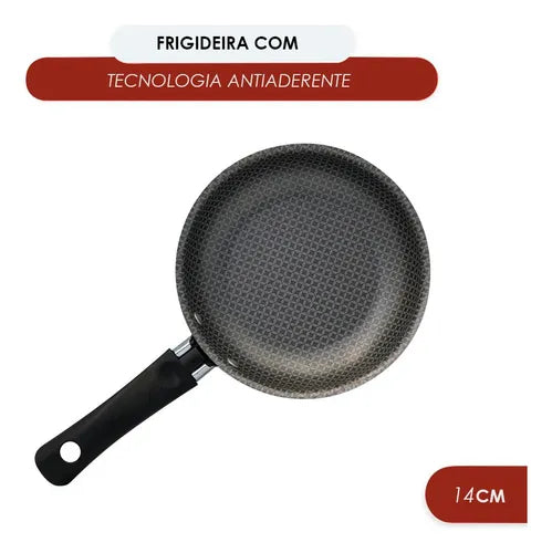 Frigideira Ovo Pequena 14cm Alegrete Vermelha