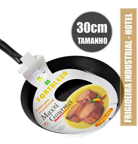 Frigideira Industrial 30cm Fortaleza Linha Profissional Cor Prateado