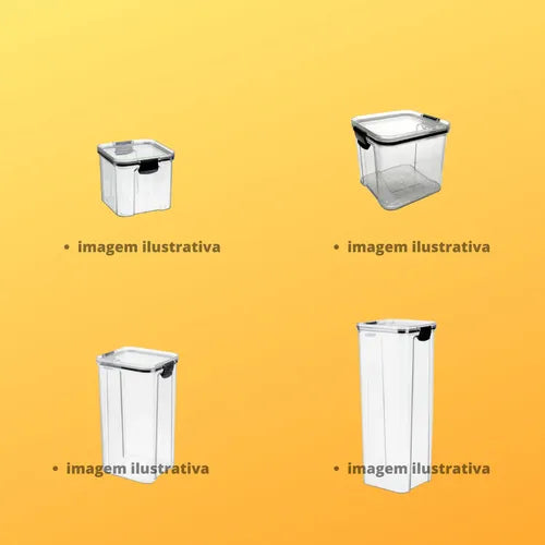 Kit Cozinha 10 Potes Herméticos Mantimentos Organizador