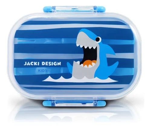 Pote P/ Lanche De 2 Andares Infantil Bebê 400ml Cor Pote Para Lancheira Azul