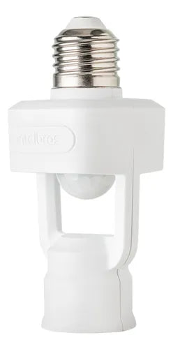 Sensor De Presença Lâmpada P/iluminação Fotocélula Bocal E27
